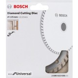 Bosch - Ekonomik Seri Genel Yapı Malzemeleri İçin Elmas Kesme Diski 115 mm Turbo