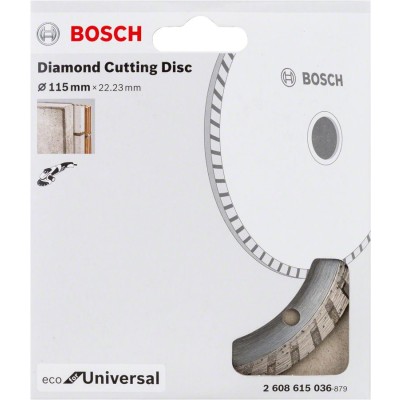Bosch - Ekonomik Seri Genel Yapı Malzemeleri İçin Elmas Kesme Diski 115 mm Turbo