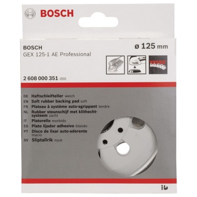 Bosch - 125 mm Zımpara Tabanı Ekstra Yumuşak (GEX)