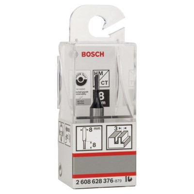 Bosch - Standard Seri Ahşap İçin Tek Oluklu, Sert Metal Düz Freze Ucu 8*3*51 mm