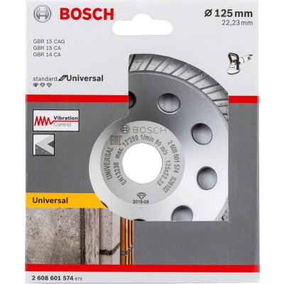 Bosch - Standart Seri Universal Turbo Elmas Çanak Disk 125 mm