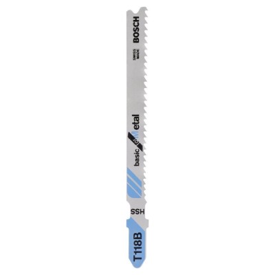 Bosch - Ekonomik Seri Metal İçin T 118 B Dekupaj Testeresi Bıçağı - 100'Lü Paket