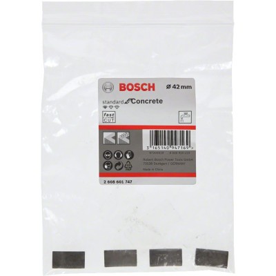 Bosch - Standard Seri Sulu Elmas Karot Ucu Segmanı 42mm G1/2'' 4'lü