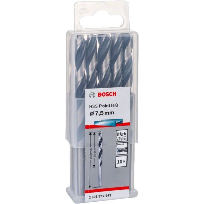 Bosch - HSS-PointeQ Metal Matkap Ucu 7,5 mm 10'lu