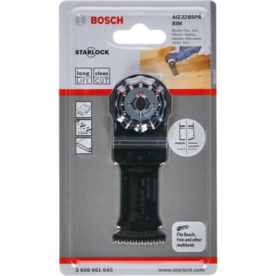Bosch - Starlock - AIZ 32 BSPB - BIM Sert Ahşap İçin Daldırmalı Testere Bıçağı 1'li