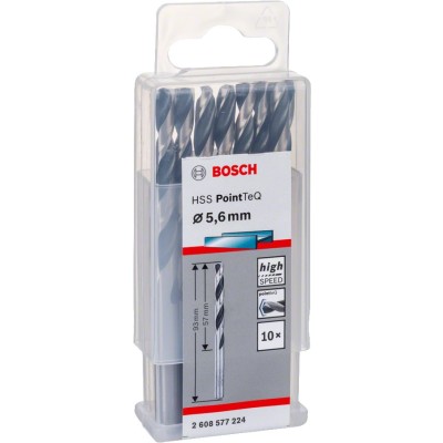 Bosch - HSS-PointeQ Metal Matkap Ucu 5,6 mm 10'lu