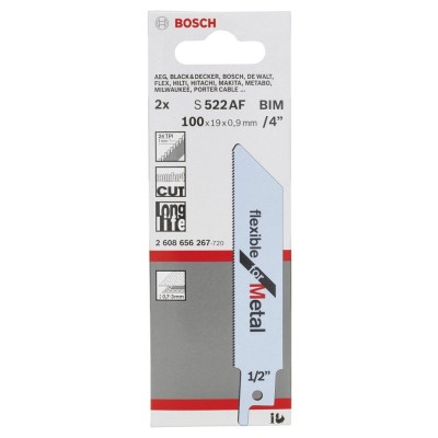 Bosch - Flexible Serisi Metal için Panter Testere Bıçağı S 522 AF - 2'li