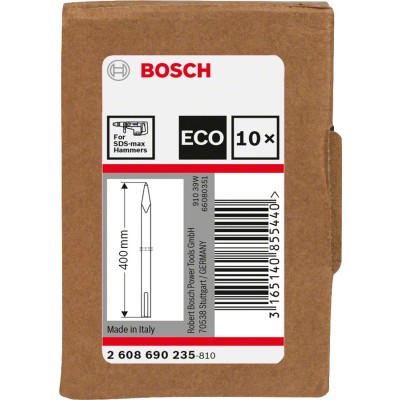 Bosch - SDS-Max Şaftlı Sivri Keski 400 mm 10'lu EKO