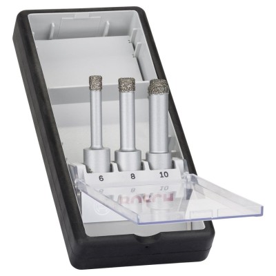 Bosch - Best Serisi, Matkap İçin Seramik Kuru Elmas Delici 6/8/10 mm 3 Parça Set