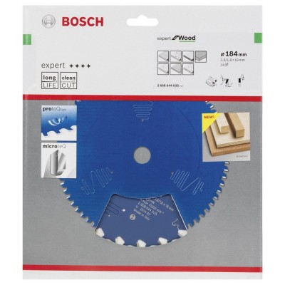 Bosch - Expert Serisi Ahşap için Daire Testere Bıçağı 184*16 mm 24 Diş