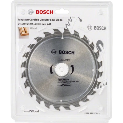Bosch - Optiline Eco Serisi Ahşap için Daire Testere Bıçağı 190*30 mm 24 Diş