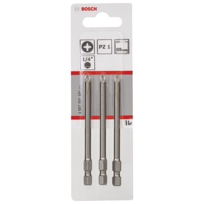 Bosch - Extra Hard Serisi Vidalama Ucu PZ 1*89 mm 3'lü