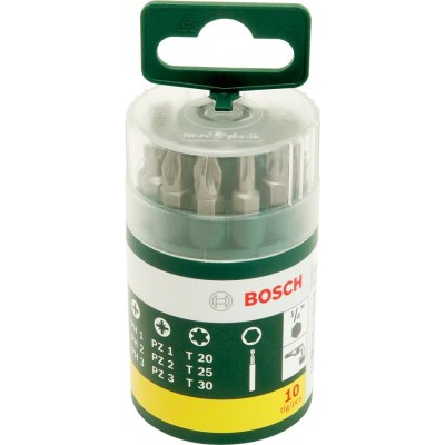 Bosch - 10 Parça Vidalama Ucu Seti (PH+PZ+T)
