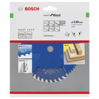 Bosch - Expert Serisi Ahşap için Daire Testere Bıçağı 130*20 mm 36 Diş