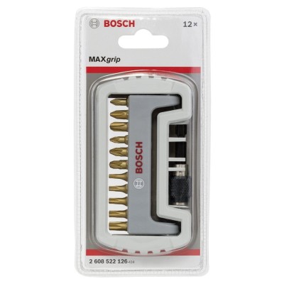 Bosch - 11 Parça MaxGrip Vidalama Ucu Seti + Hızlı Değiştirmeli Tutucu