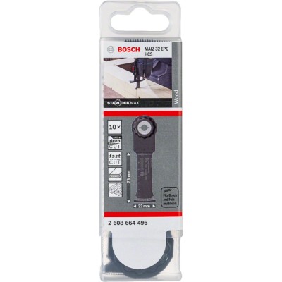 Bosch - Starlock Max - MAIZ 32 EPC - HCS Ahşap İçin Daldırmalı Testere Bıçağı 10'lu