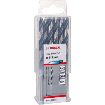 Bosch - HSS-PointeQ Metal Matkap Ucu 6,9 mm 10'lu