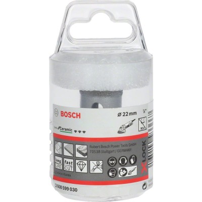 Bosch - X-LOCK - Best Serisi, Taşlama İçin Seramik Kuru Elmas Delici 22*35 mm