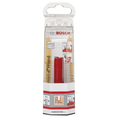 Bosch - Expert Serisi Ahşap İçin Çift Oluklu, Sert Metal Düz Freze Ucu 8*16*66 mm