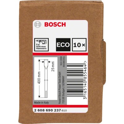Bosch - SDS-Max Şaftlı Yassı Keski 400*25 mm 10'lu EKO