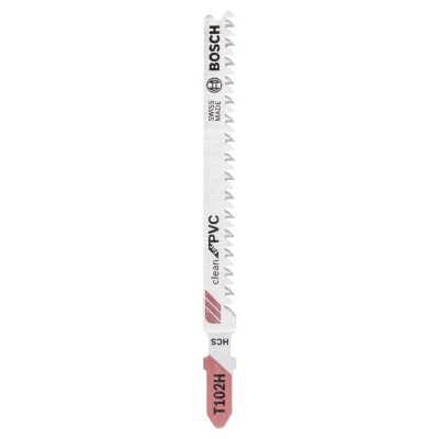 Bosch - Temiz Kesim Serisi PVC İçin T 102 H Dekupaj Testeresi Bıçağı - 5'Li Paket