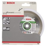 Bosch - Best Serisi Seramik İçin, Extra Temiz Kesim Turbo Segman  Elmas Kesme Diski 115 mm