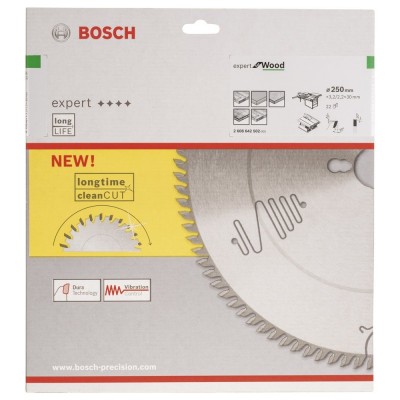 Bosch - Expert Serisi Ahşap için Daire Testere Bıçağı 250*30 mm 22 Diş