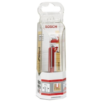 Bosch - Expert Serisi Ahşap İçin Çift Oluklu, Sert Metal Düz Freze Ucu 8*10*69 mm