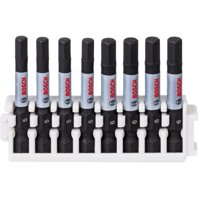 Bosch - Impact Control Serisi Vidalama Ucu 8'li H5x4/H6x4 *50mm