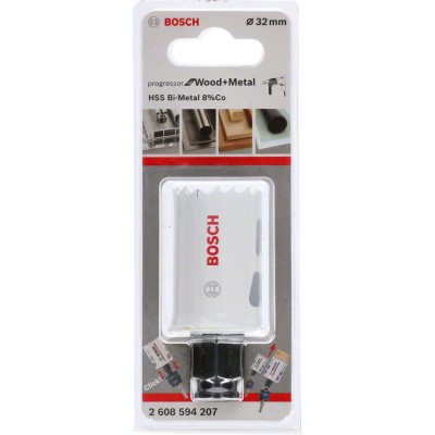 Bosch - Yeni Progressor Serisi Ahşap ve Metal için Delik Açma Testeresi (Panç) 32 mm
