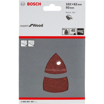Bosch - Expert for Serisi Ahşap Zımpara 102x62/93x93 mm 40 kum