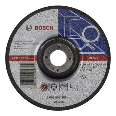 Bosch - 150*6,0 mm Expert Serisi Bombeli Metal Taşlama Diski (Taş)