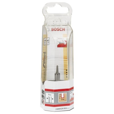 Bosch - Expert Serisi Ahşap İçin Çift Bıçaklı, Tam Sert Metal Kanal Freze Ucu 8*3*50,7 mm