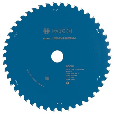 Bosch - Expert Serisi Paslanmaz Çelik için Daire Testere Bıçağı 230*25,4 mm 46 Diş