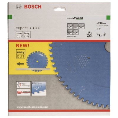 Bosch - Expert Serisi Ahşap için Daire Testere Bıçağı 216*30 mm 48 Diş