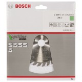 Bosch - Optiline Serisi Ahşap için Daire Testere Bıçağı 130*20/16 mm 30 Diş