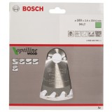 Bosch - Optiline Serisi Ahşap için Daire Testere Bıçağı 160*20/16 mm 24 Diş