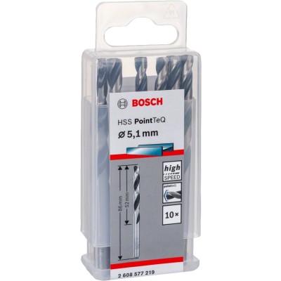 Bosch - HSS-PointeQ Metal Matkap Ucu 5,1 mm 10'lu