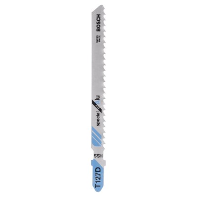Bosch - Aluminyum İçin T 127 D Dekupaj Testeresi Bıçağı - 5'Li Paket