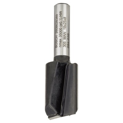 Bosch - Standard Seri Ahşap İçin Çift Oluklu, Sert Metal Düz Freze Ucu 8*18*56mm