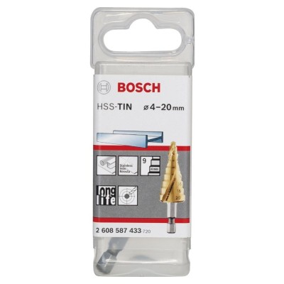 Bosch - HSS-TiN 9 Kademeli Matkap Ucu 4-20 mm