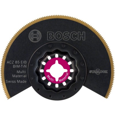 Bosch - Starlock - ACZ 85 EIB - BIM-TIN Çoklu Malzeme İçin Segman Testere Bıçağı, Bombeli 1'li