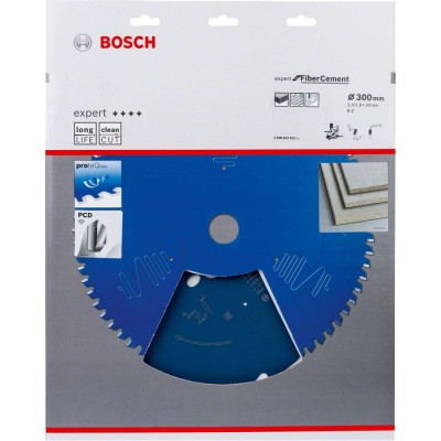 Bosch - Expert Serisi Lifli Çimento ve Alçıpan için Daire Testere Bıçağı 300*30 8 Diş