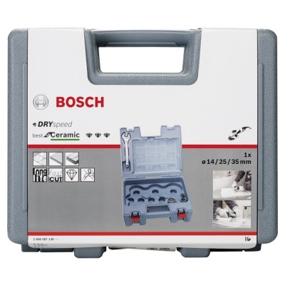 Bosch - Best Serisi, Taşlama İçin Seramik Kuru Elmas Delici 14/25/35 mm 3 Parça Set