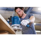 Bosch - Standard Seri Ahşap İçin Çift Oluklu, Sert Metal Dalma Yarımay Freze 8*20*46*10 mm