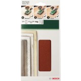 Bosch - Titreşimli Zımpara Kağıdı 10'lu Set, 115 x 230 mm 60/120/180 Kum 14 Delik