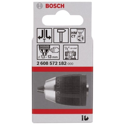 Bosch - 1,5-13 mm - 1/2''-20 Anahtarsız Mandren