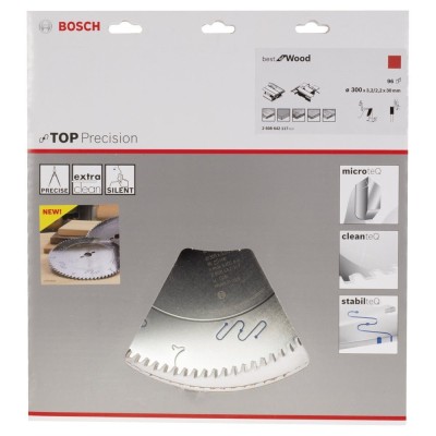 Bosch - Best Serisi Hassas Kesim Ahşap için Daire Testere Bıçağı 300*30 mm 96 Diş