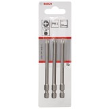 Bosch - Extra Hard Serisi Vidalama Ucu PH1*89 mm 3'lü