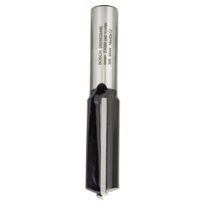 Bosch - Standard Seri Ahşap İçin Çift Oluklu, Sert Metal Ekstra Uzun Düz Freze Ucu 12*16*81mm